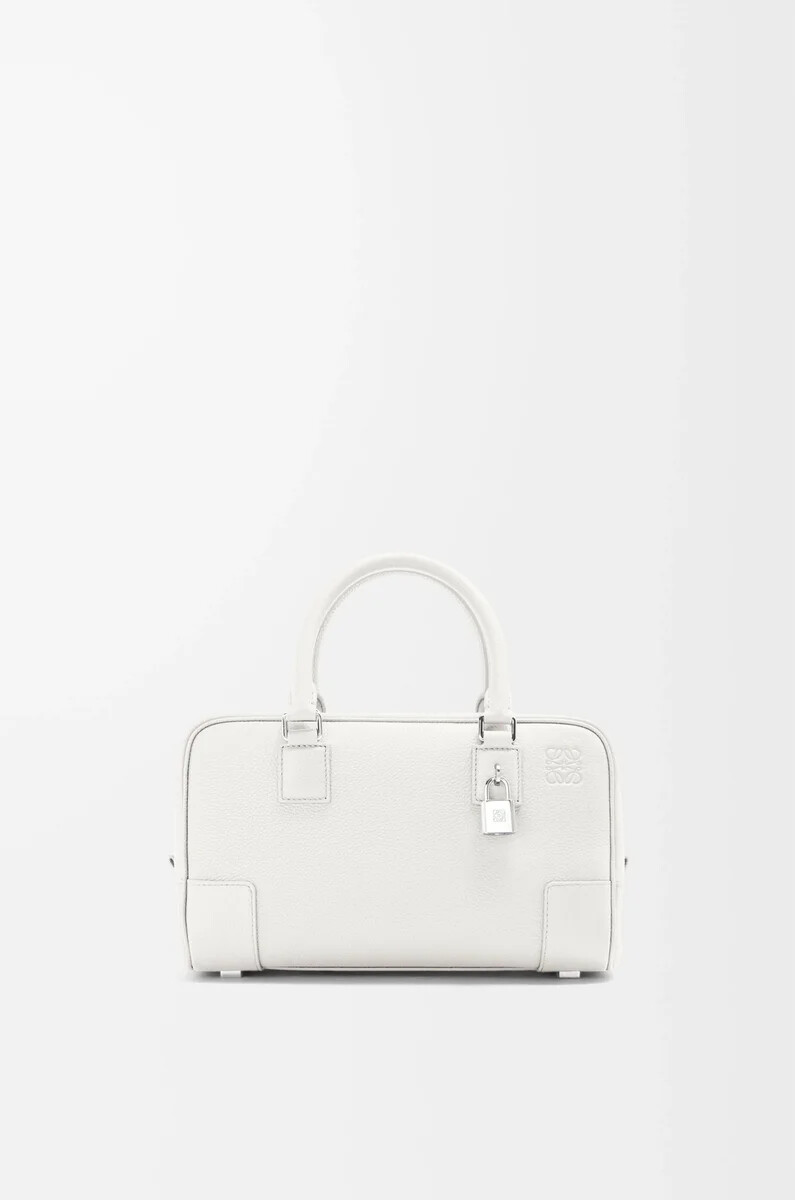 amazona 23 tasche aus weichem genarbtem kalbsleder farbe soft white