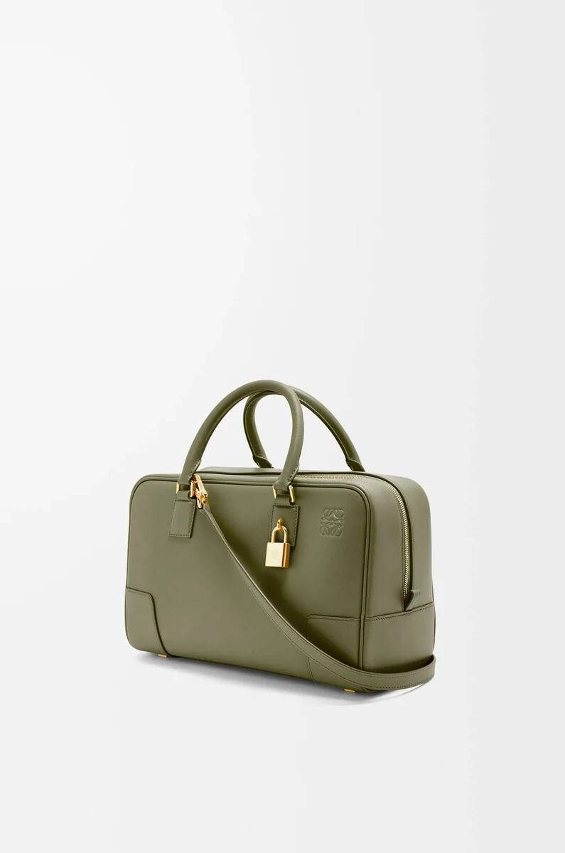 amazona 28 tasche aus nappa-kalbsleder avocadogrün