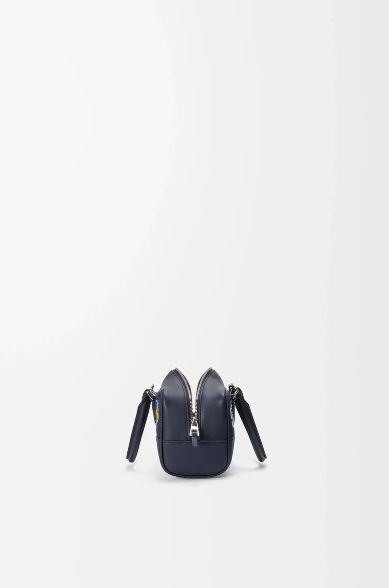 cats amazona 23 cropped bag aus besticktem denim blau
