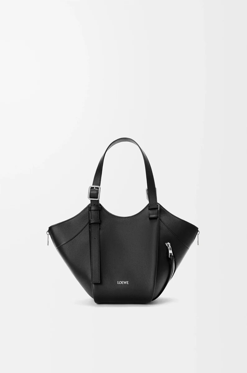hammock flip tasche aus klassischem kalbsleder schwarz