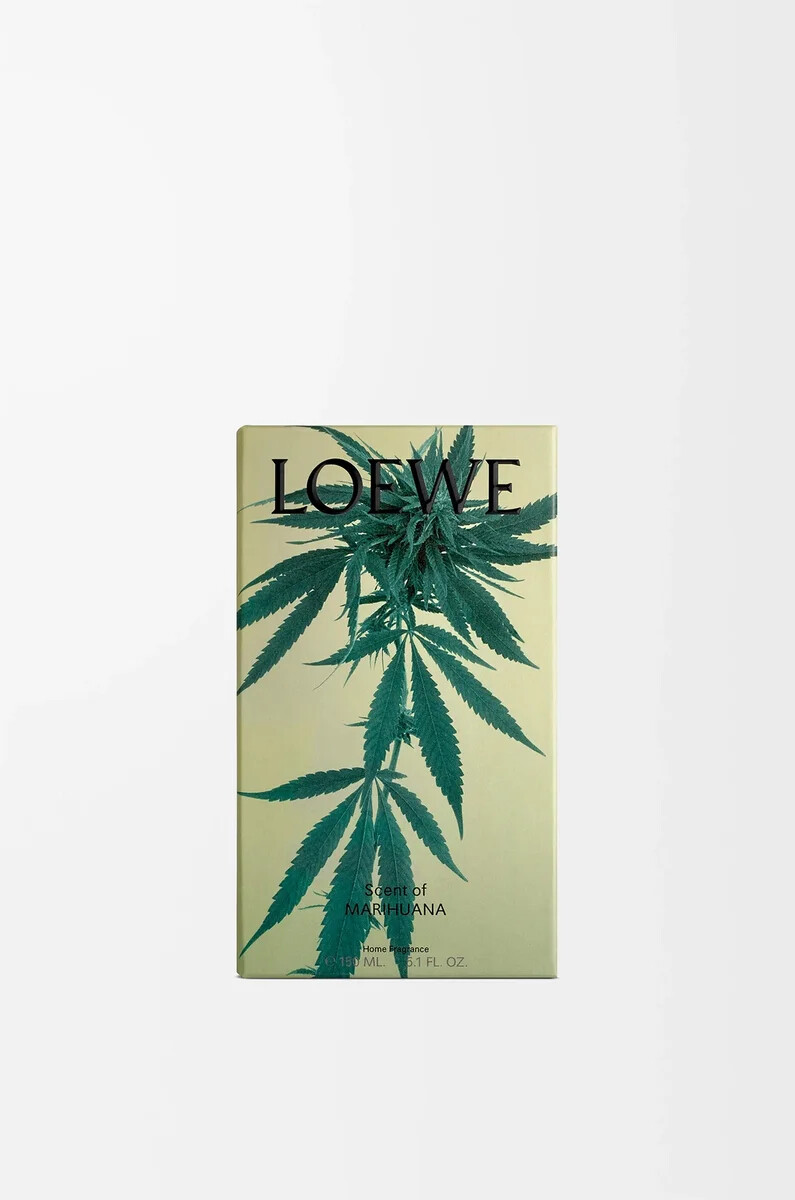 raumspray mit marihuana-duft dunkelgrün