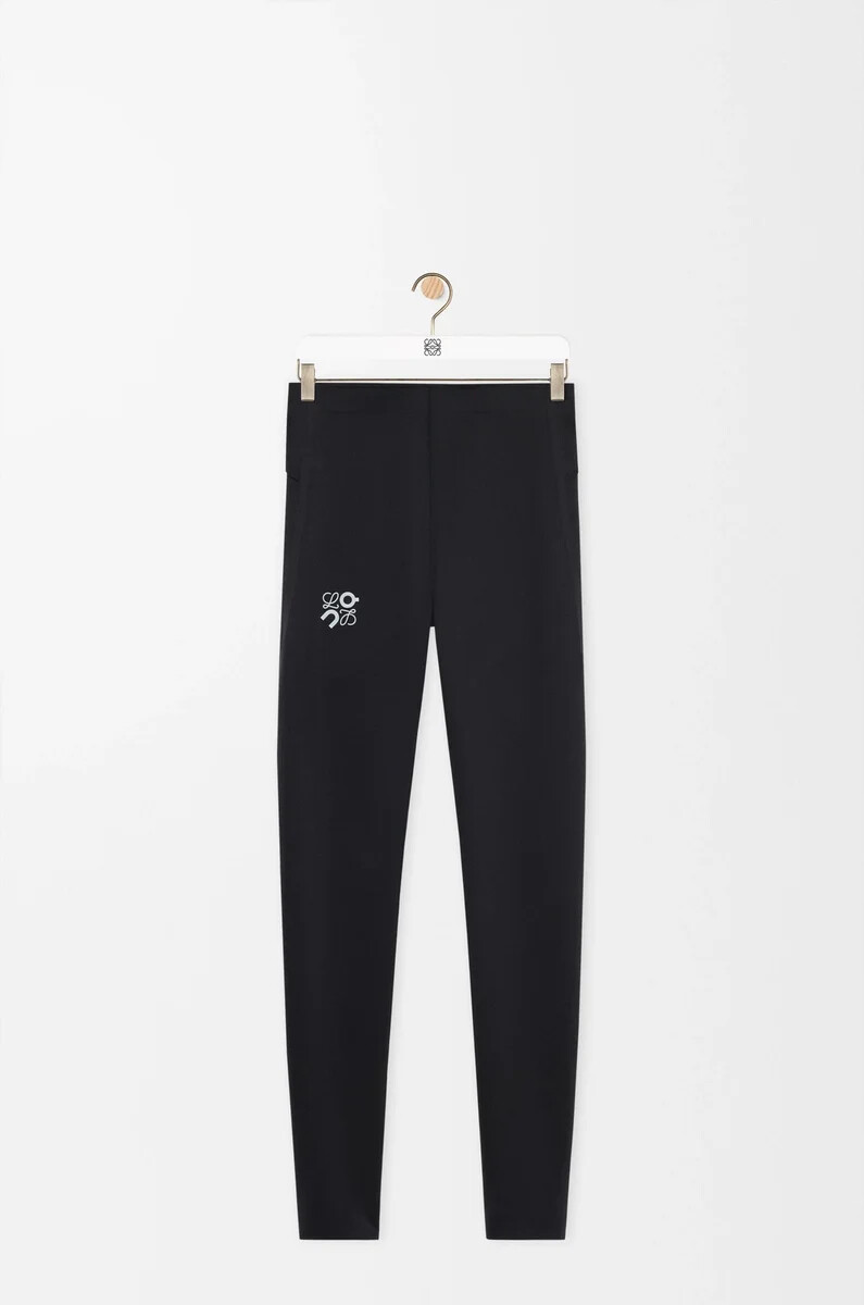 funktionstights aus technischem jersey schwarz