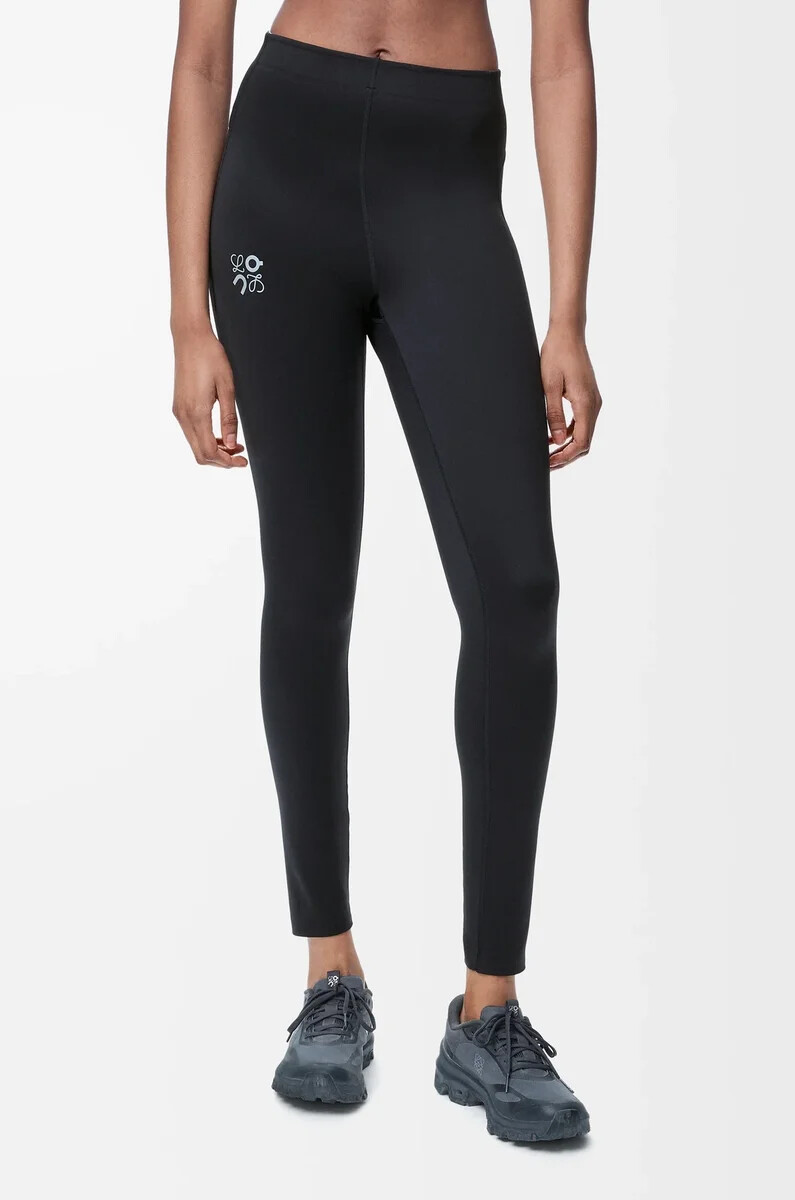 funktionstights aus technischem jersey schwarz