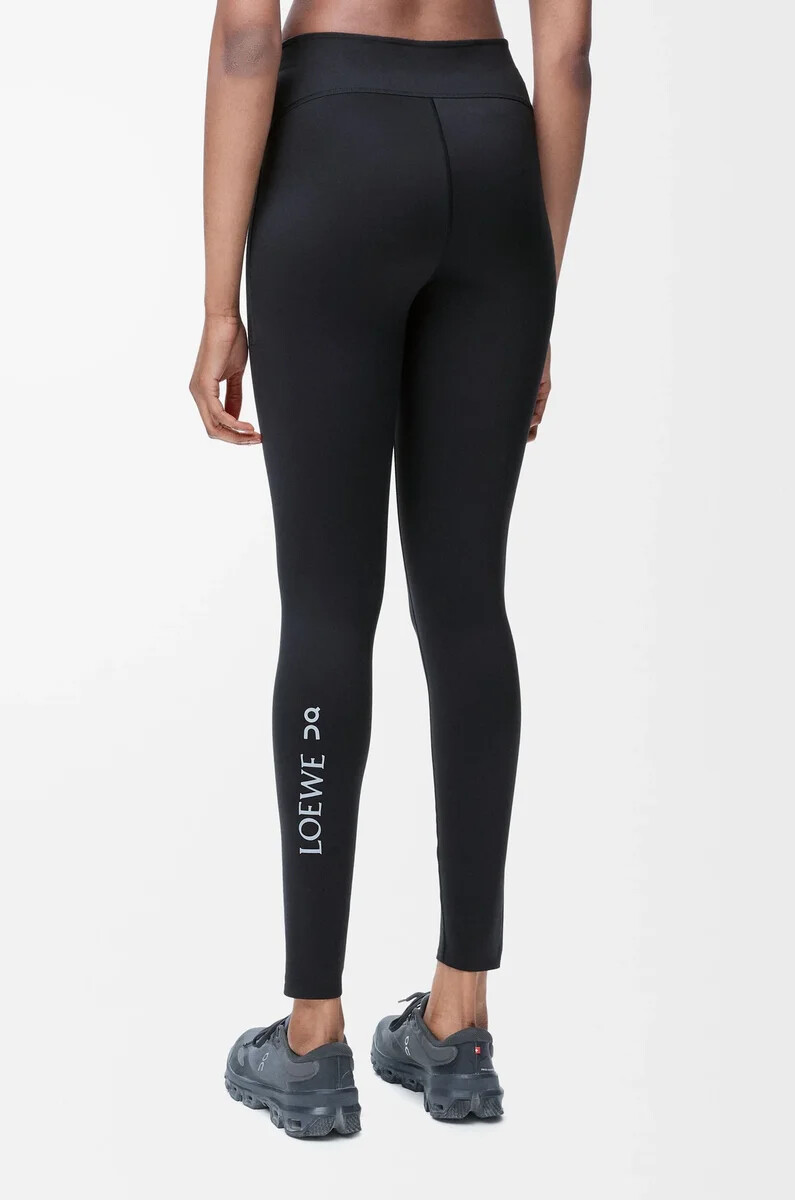 funktionstights aus technischem jersey schwarz