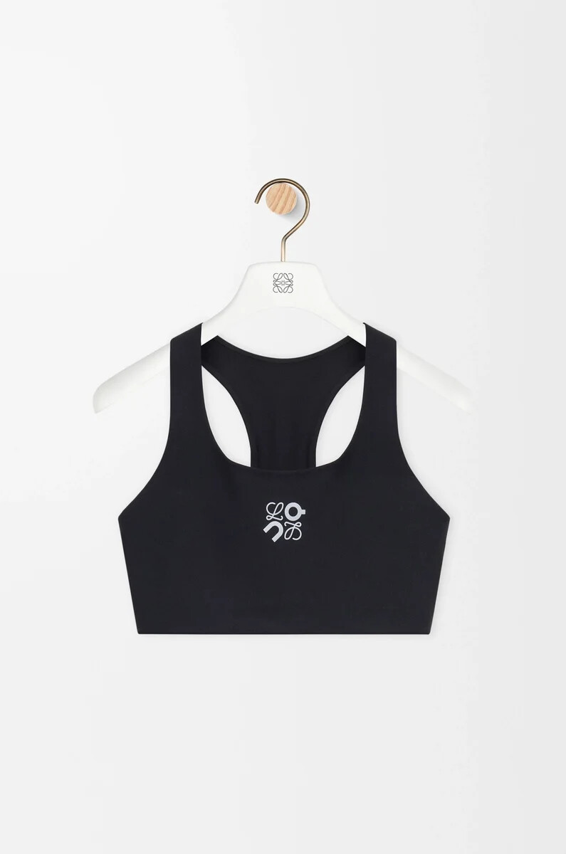 weicher bh aus technischem jersey schwarz