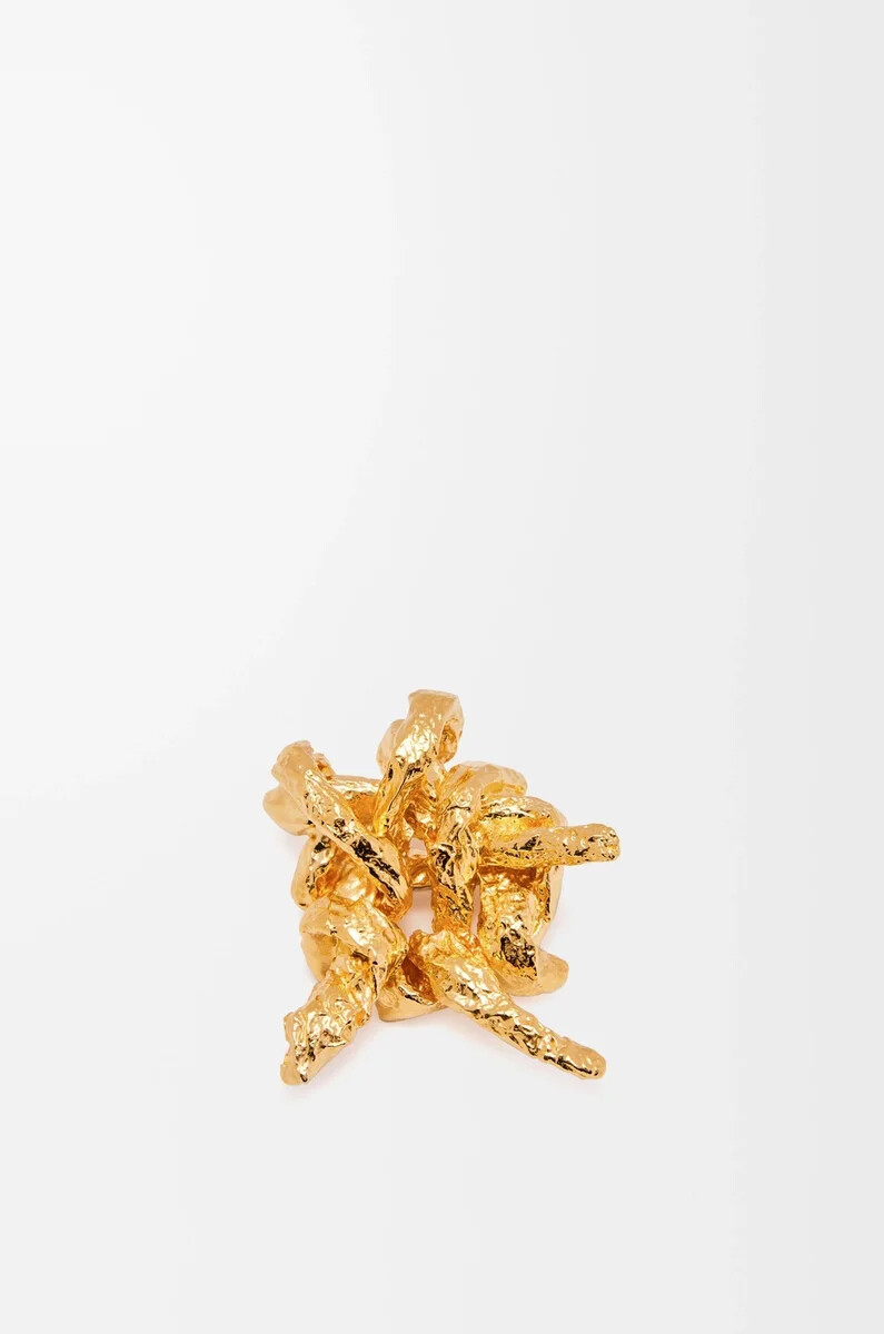 tarantella-brosche aus sterlingsilber und gold