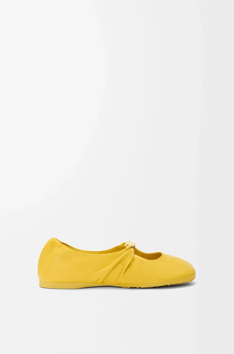pebble soft ballerina aus nappa-lammleder dandelion