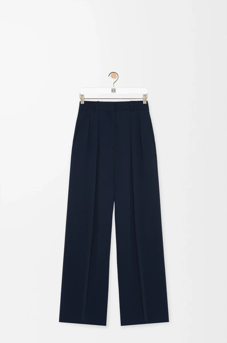 hose aus stretch-viskose mitternachtsblau
