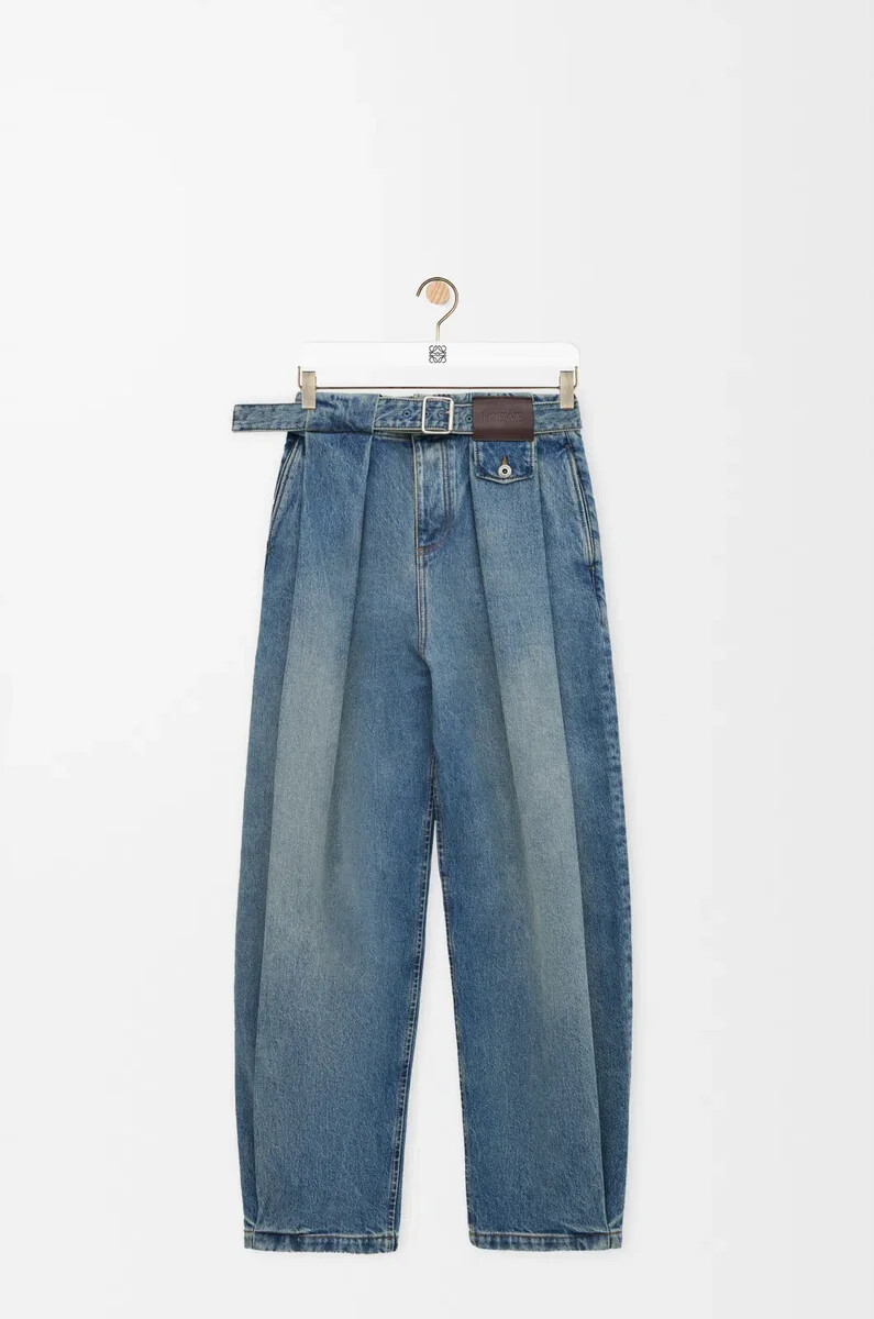 jeans aus gewaschenem denim