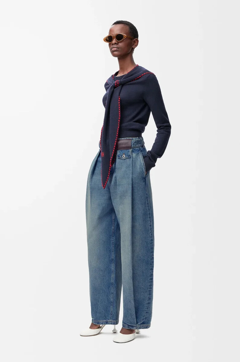 jeans aus gewaschenem denim