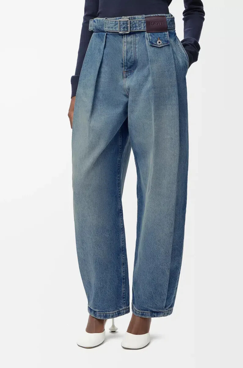 jeans aus gewaschenem denim