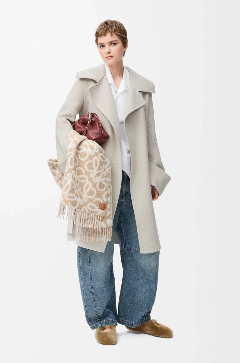 barrel jeans aus gewaschenem denim