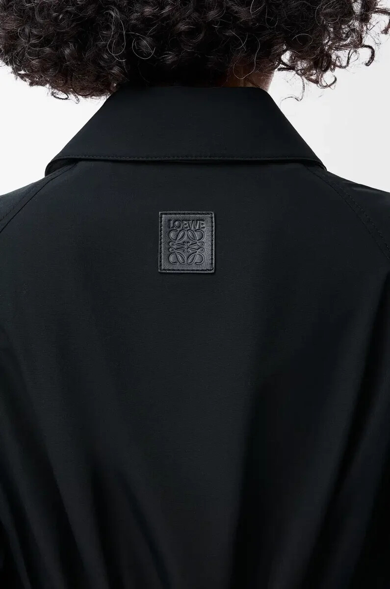 jacke aus baumwollmischgewebe schwarz
