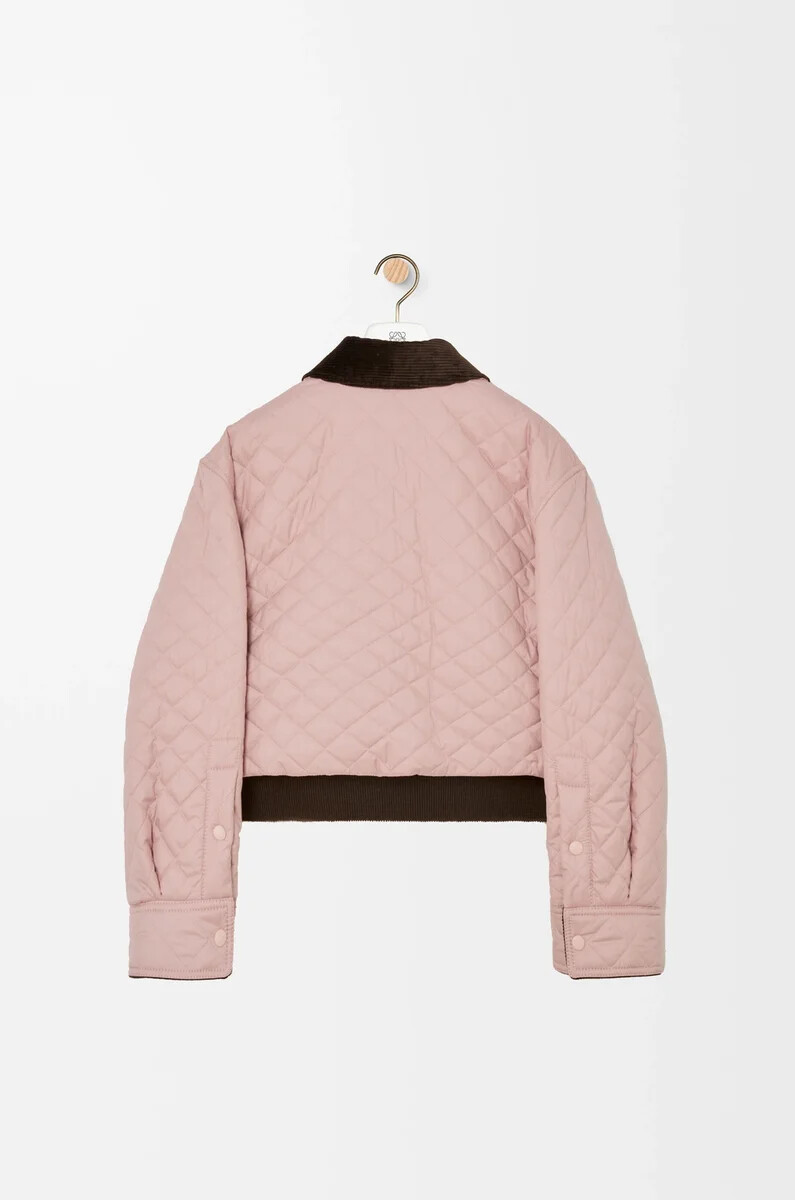 kurze jacke aus funktionsmaterial hellrosa