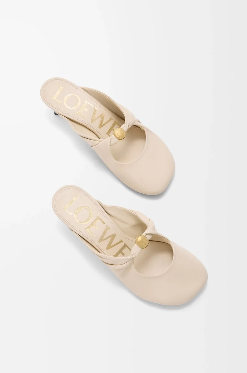pebble soft mule aus nappa-lammleder