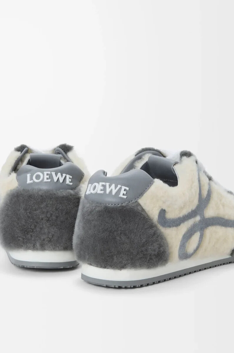ballet runner 2.0 in shearling grey multitone