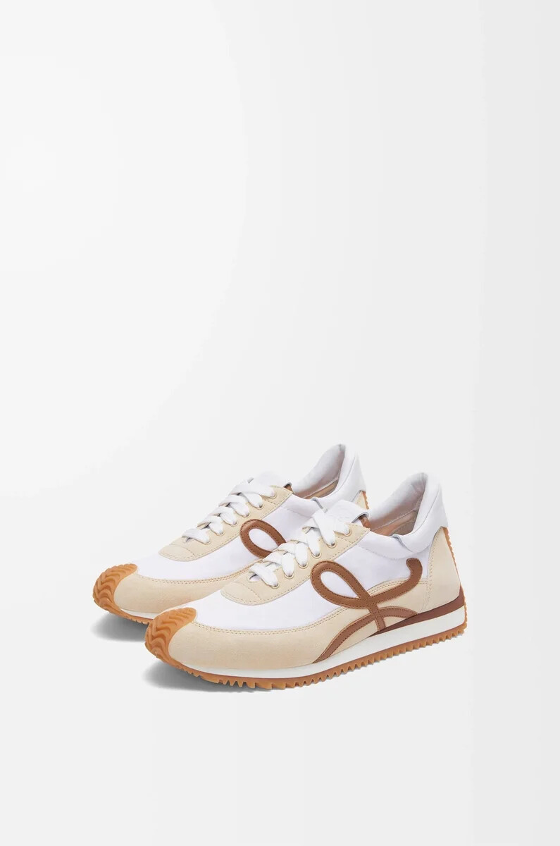 flow runner 2.0 aus nylon und wildleder farbe schokoladefast optisch