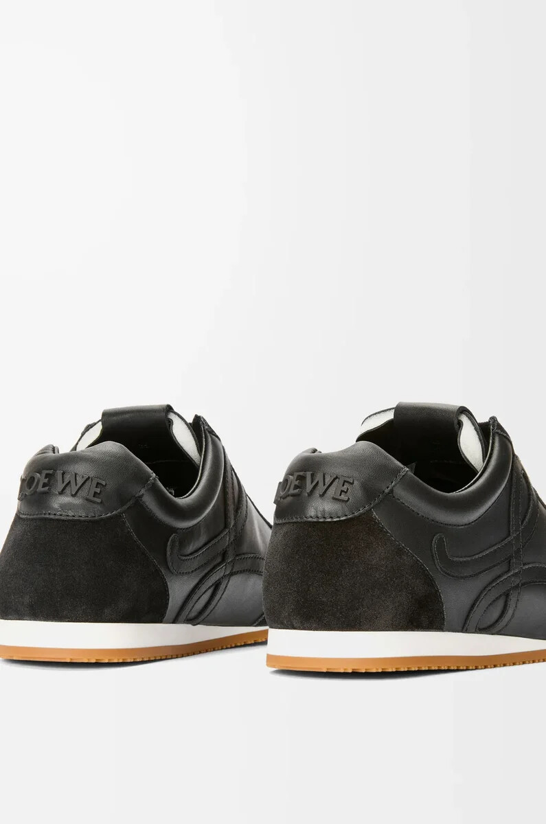 ballet runner 2.0 aus weichem kalbsleder schwarz