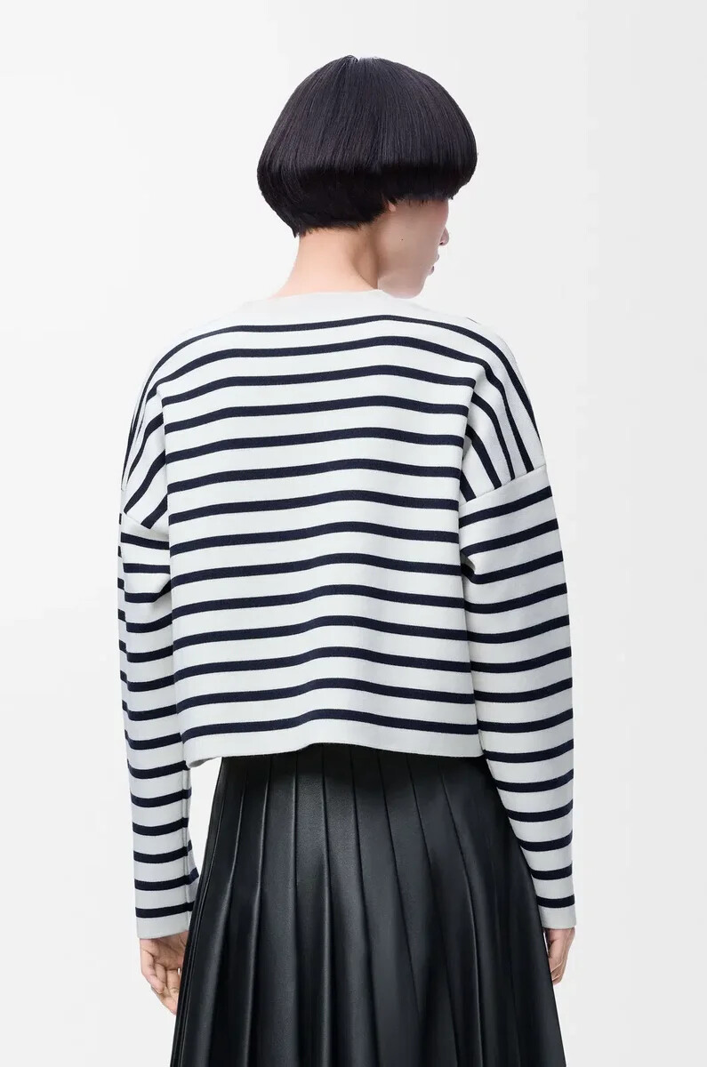 anagrammpullover aus wolle off-whitemarineblau
