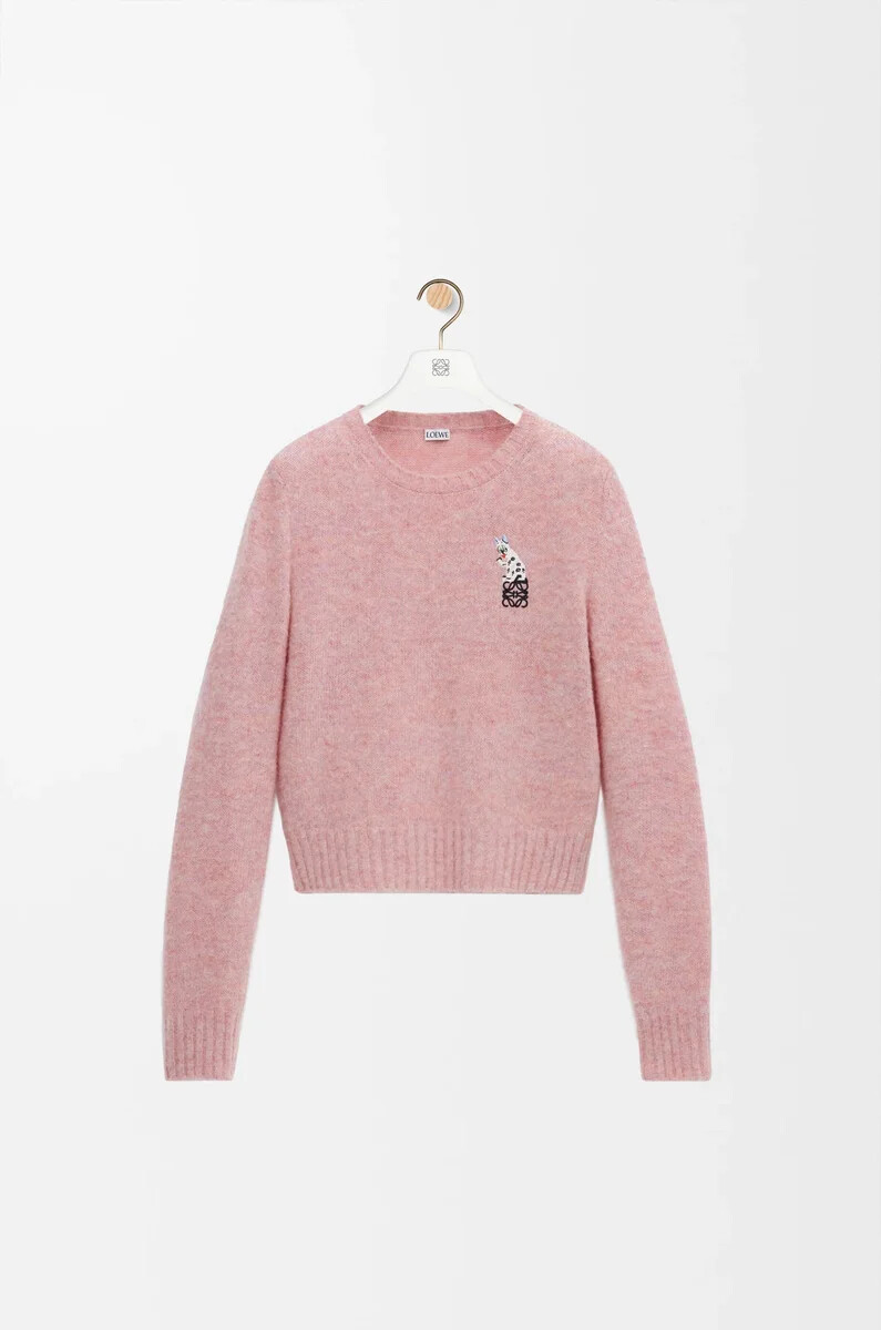 pullover aus wolle rosa
