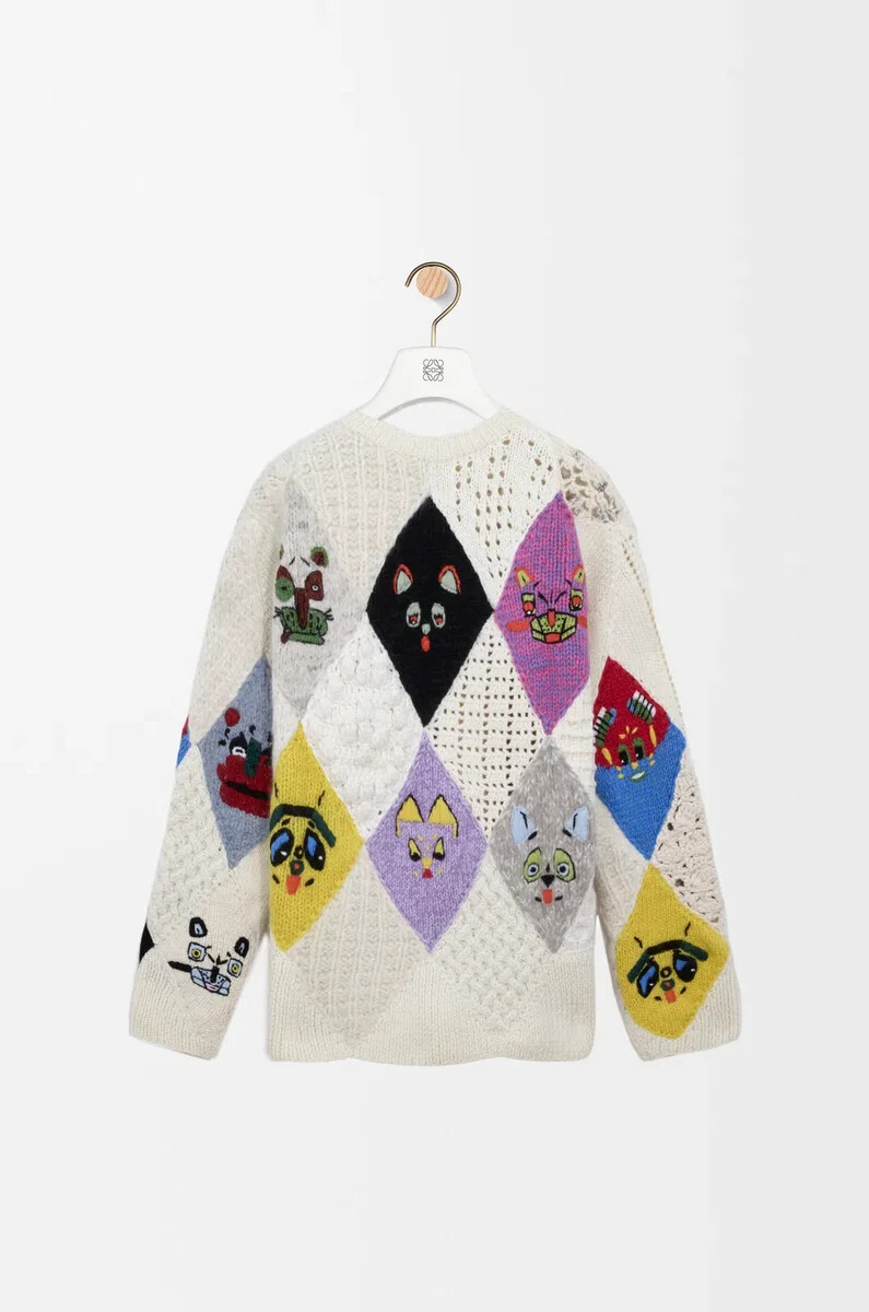 pullover aus wolle mehrfarbig