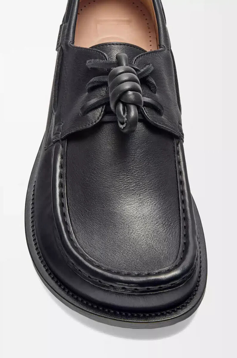 campo bootsschuh aus weichem kalbsleder schwarz