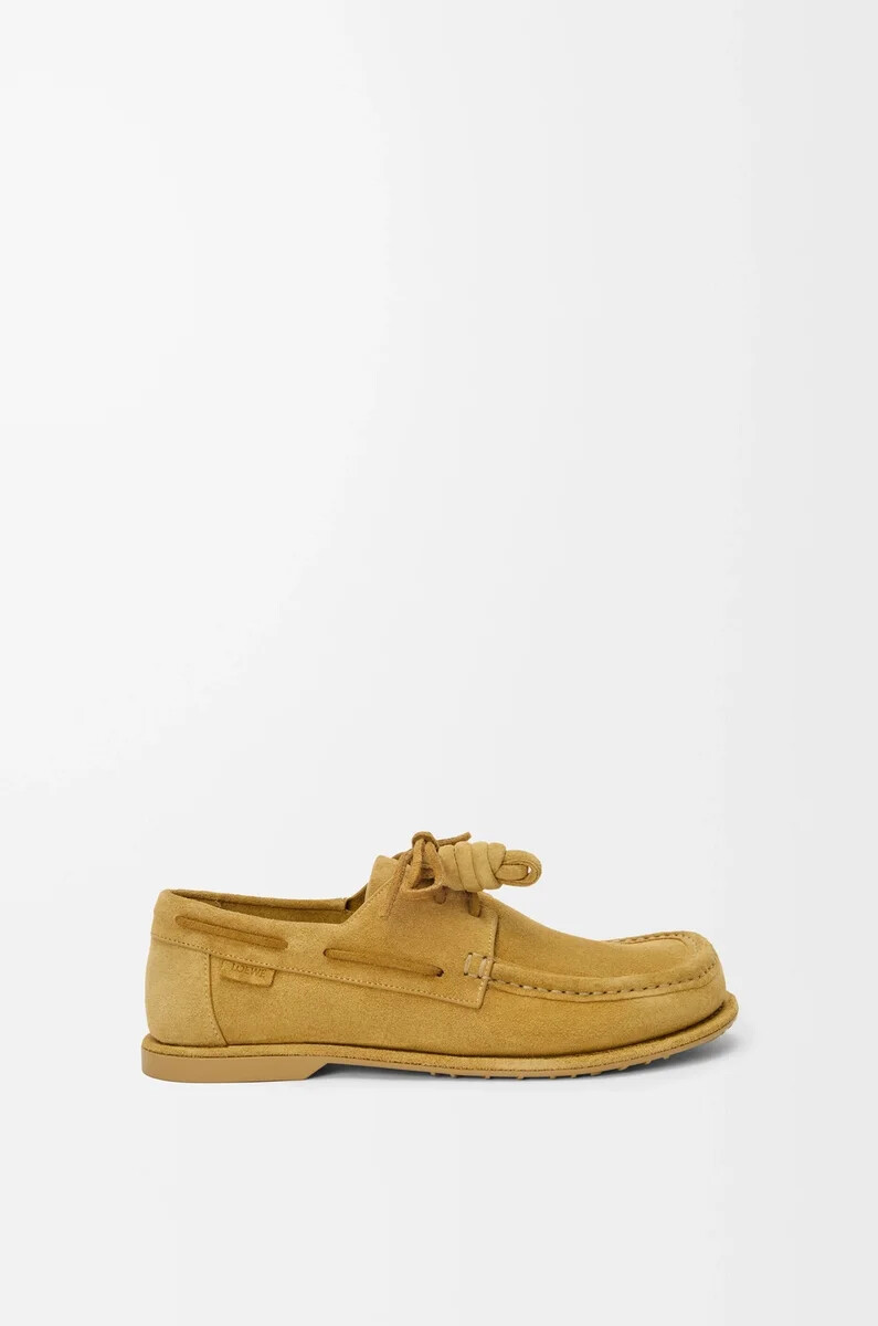 campo bootsschuh aus kalbsveloursleder medium tabacco