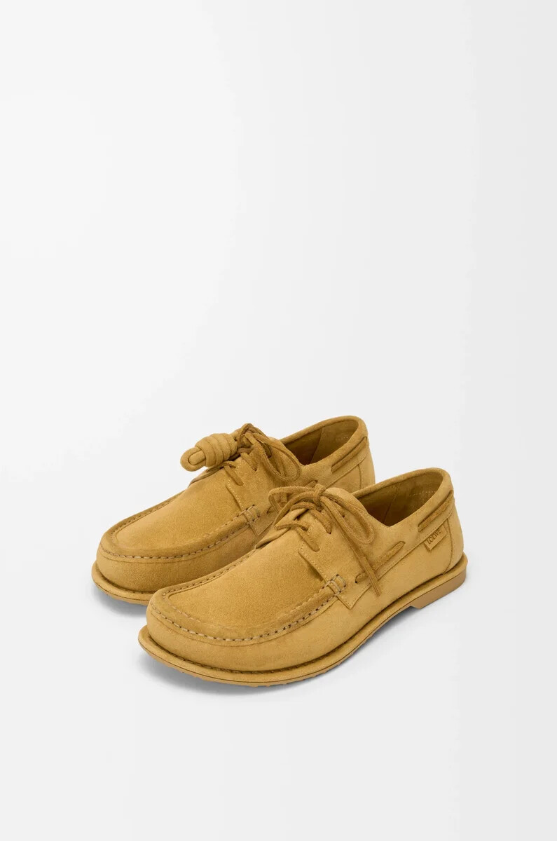 campo bootsschuh aus kalbsveloursleder medium tabacco