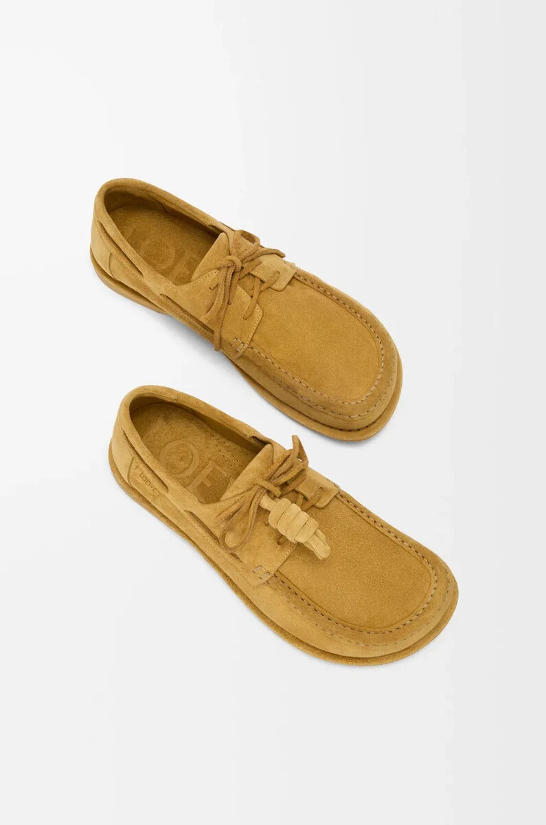 campo bootsschuh aus kalbsveloursleder medium tabacco