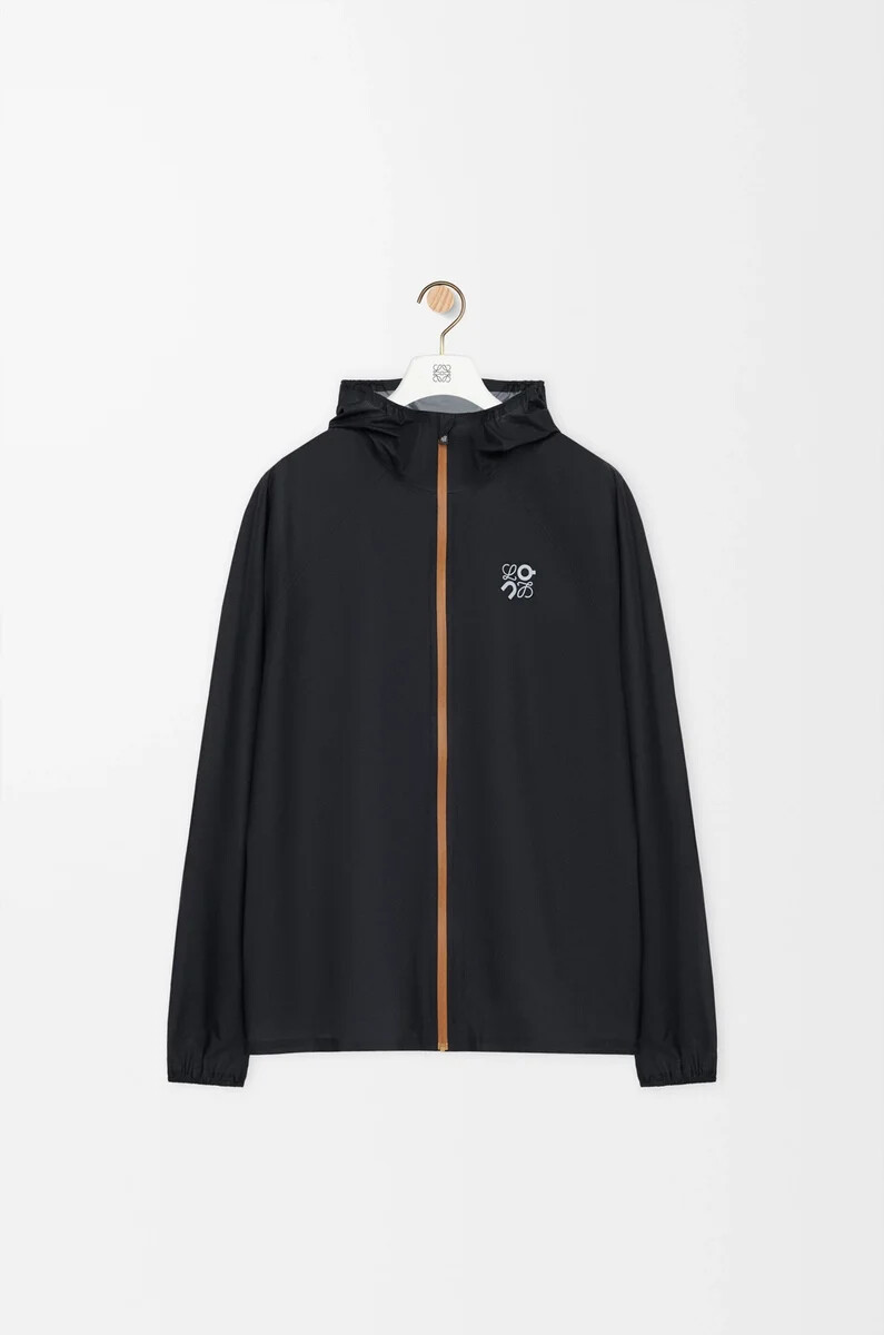 ultra-jacke aus technischem obermaterial schwarz