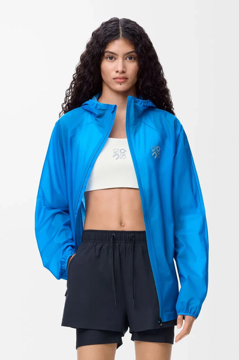 ultra-jacke aus technischem obermaterial blau