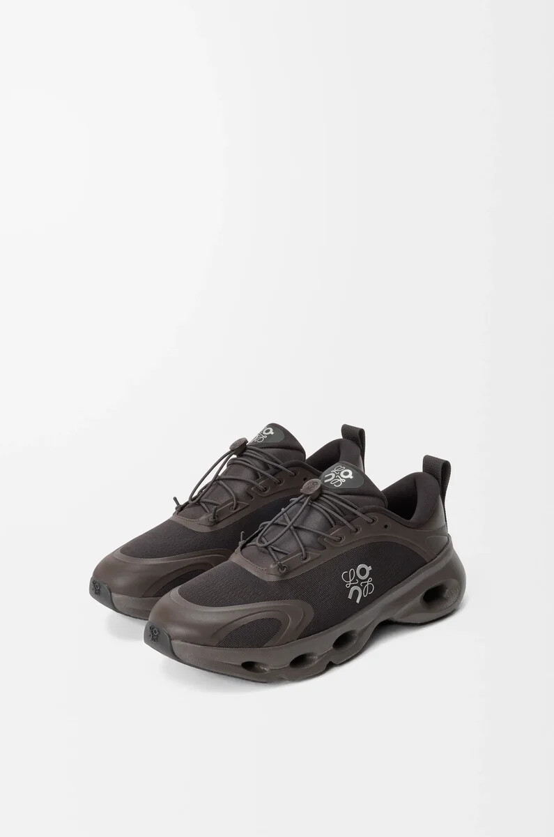 cloudsolo sneaker dunkelbraunschwarz