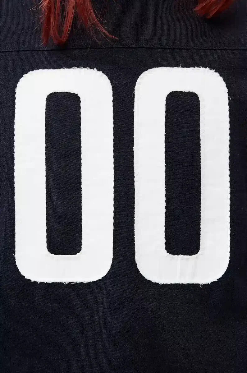 normal geschnittenes t-shirt aus baumwolle und viskose dunkelblau
