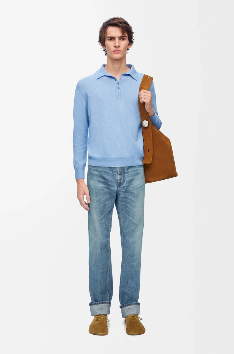 jeans mit geradem bein in denim-vintage-blau