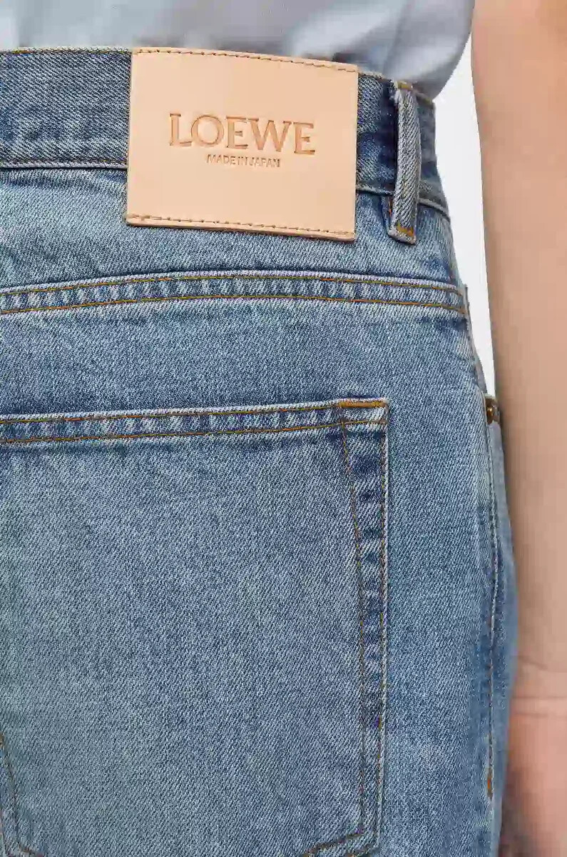 jeans mit geradem bein in denim-vintage-blau