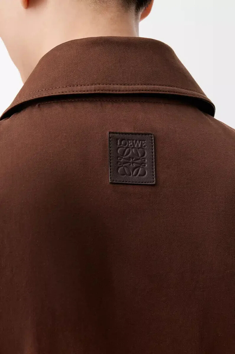 jacke aus baumwolle braundunkelbraun