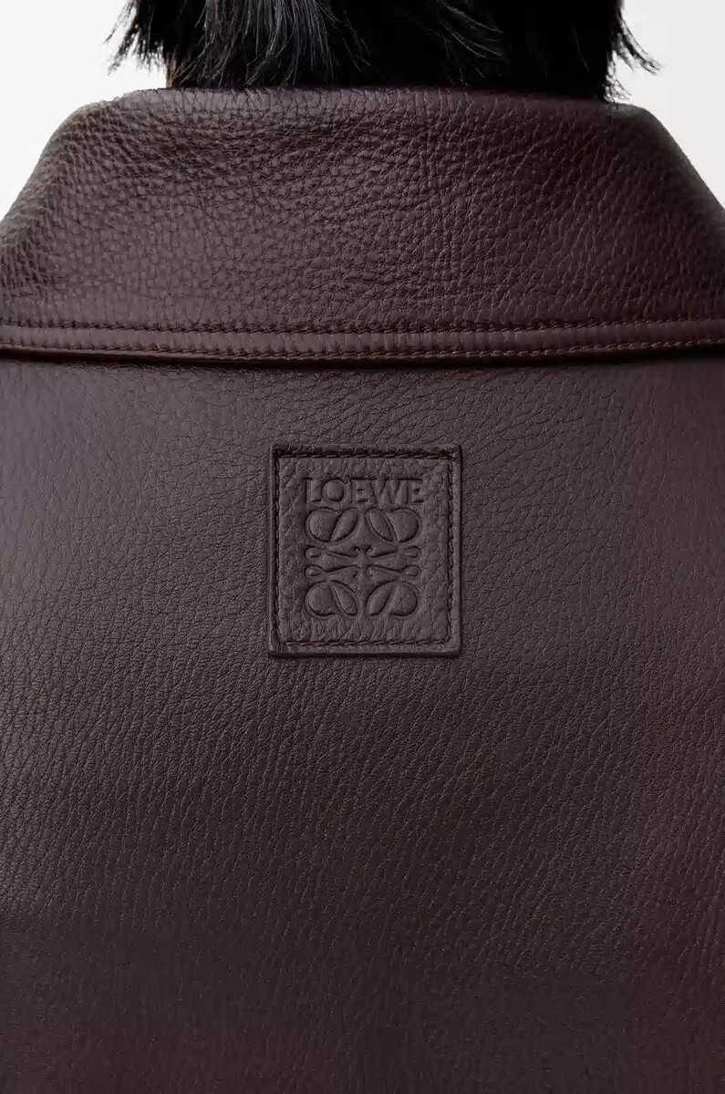 fliegerjacke aus hirschleder in oxblood