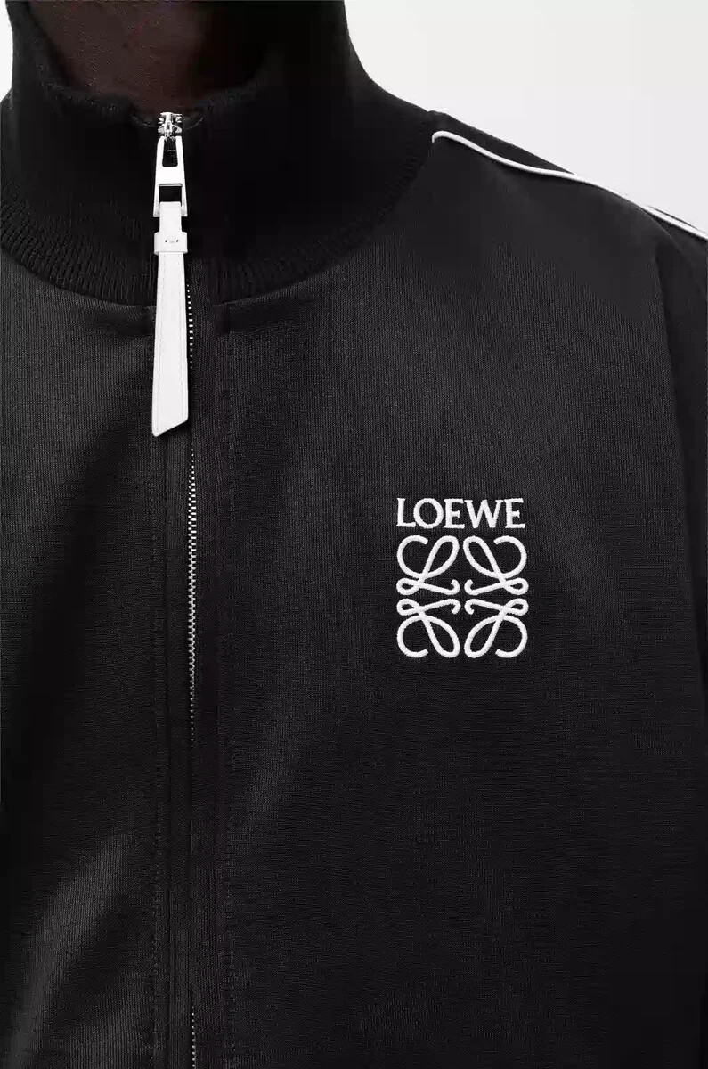 trainingsjacke aus funktionsjersey schwarz